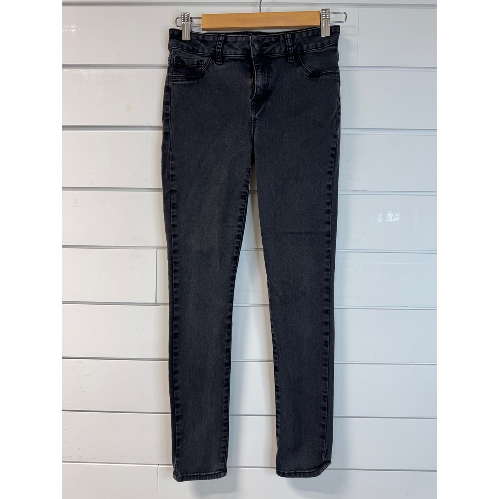 Refuge Skinny Jeans Faded Black Mid Rise Stretch Denim Pants Size 4